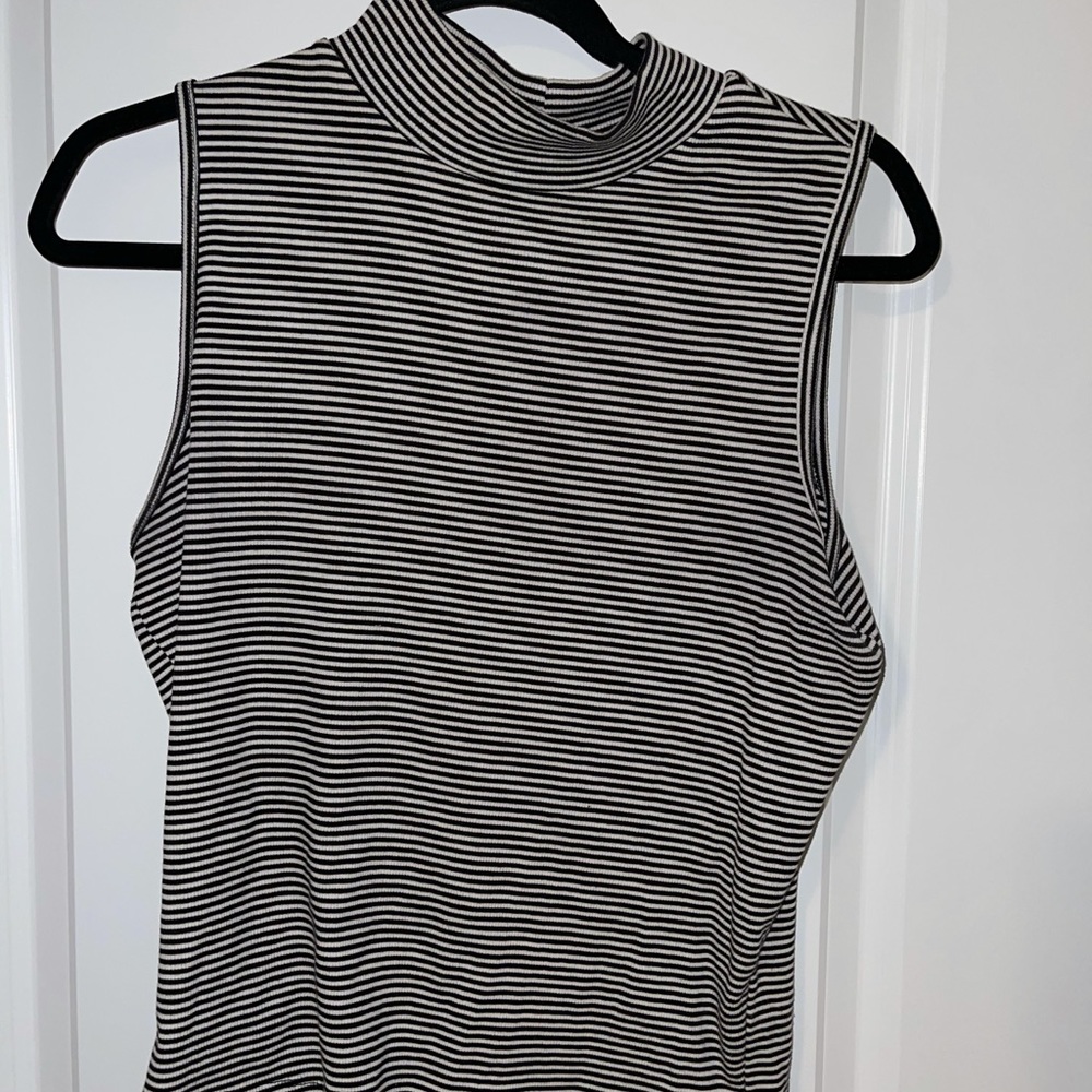 Striped turtleneck
